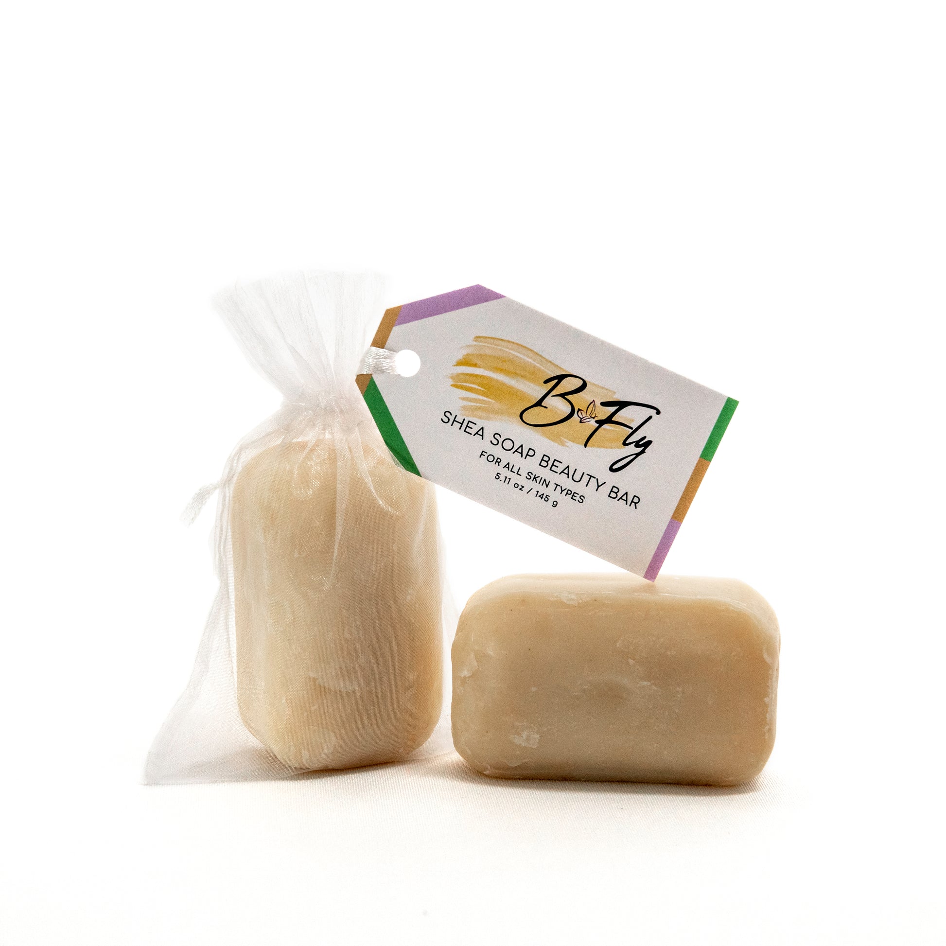 B Fly Shea Soap Beauty Bar - Hydrating, Gentle Soap for Restorative Skin.